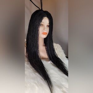 Elegant Black Braided Wig